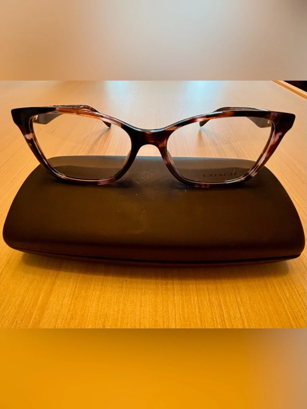 Coach HC 6248U Amethyst Pearl Tortoise Eyeglass Frames 54-16-140